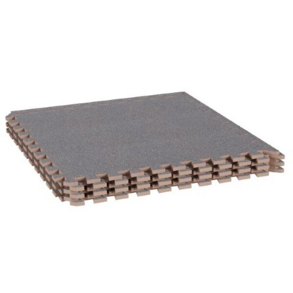 Fleming Supply Carpeted Foam Tiles and Borders, 24x24, Fleming Supply, Mfr#: 615543XOU